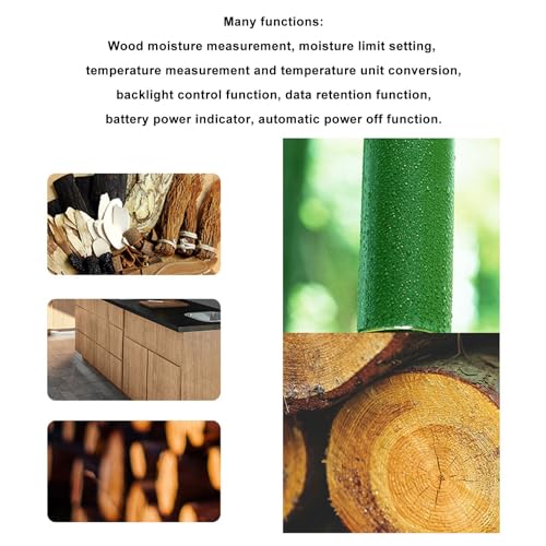 Humidimètre pour bois de précision avec écran rétroéclairé à 8 vitesses - 3