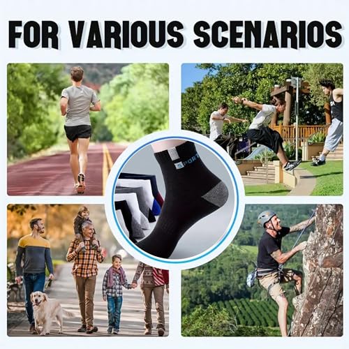 Image of SPORT 5 Pairs Solid Cotton Ankle Length Socks for Men & Women, Anti Odour & Anti Bacterial, Multicolor, Pack of 5, Free Size