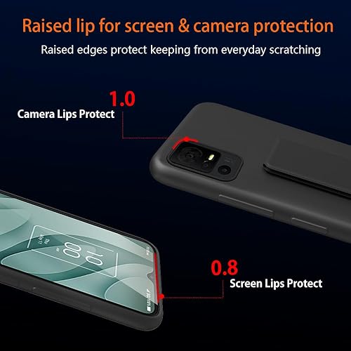 Miniatura 2 de Compatible con TCL 40 XE 5G  TCL 40 X 5G Funda de teléfono, Funda con soporte para ocultar soporte plegable a prueba de golpes, funda protectora de