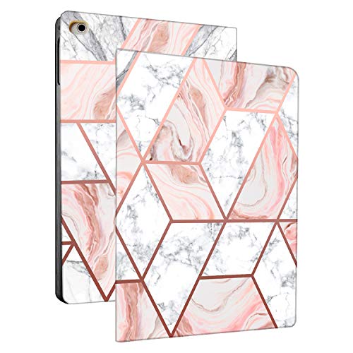 Image of DuraSafe Cases for iPad Air 5th 4th 6th 11th [ Air 11 /6 2024 /5 2022 /4 2020 ] A2588 A2316 MYFQ2HN /A MYFN2HN /A MYFQ2HN /A UltraSlim Printed Smart PU Leather Flip Folio Book Cover - Marble Pink