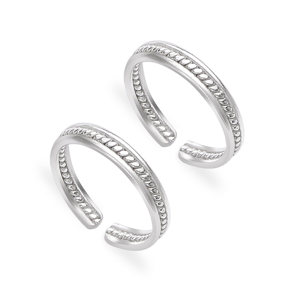 Cutwork 925 Sterling Silver Toe Ring for Women-image-8