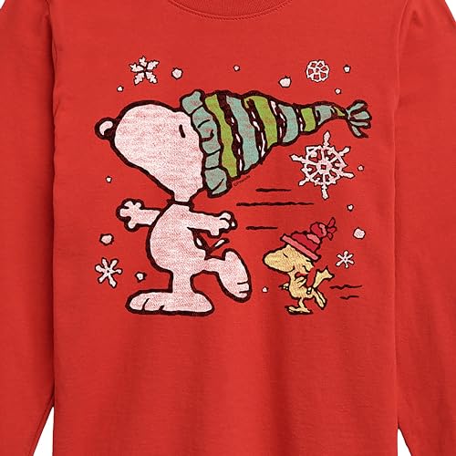 HYBRID APPAREL - Peanuts - Snoopy Woodstock Skate - Toddler & Youth Long Sleeve Graphic T-Shirt3