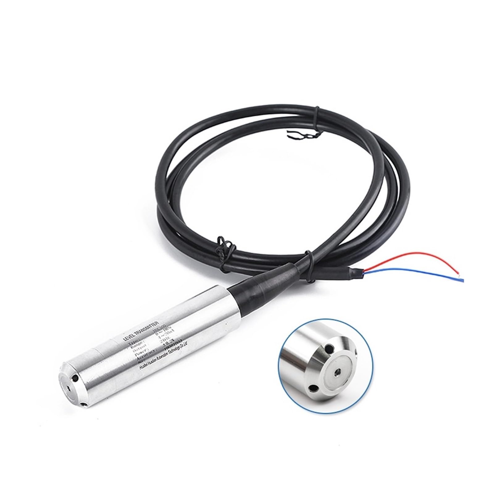 MXXDMOPD Input Intelligent Water Submersible Stainless Steel Probe Sensor Liquid Level Transmitter 4-20mA(6m Range)