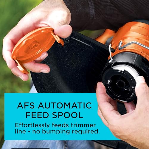 Image of Black+Decker Genuine OEM Authentic Weed Eater String, Trimmer Line Replacement Spool, Autofeed 30 ft, 0.065-Inch, 2-Pack (AF-100-2)
