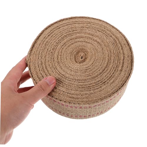 Ruban sangle jute naturelle à rayures pour la rénovation de chaise - 4