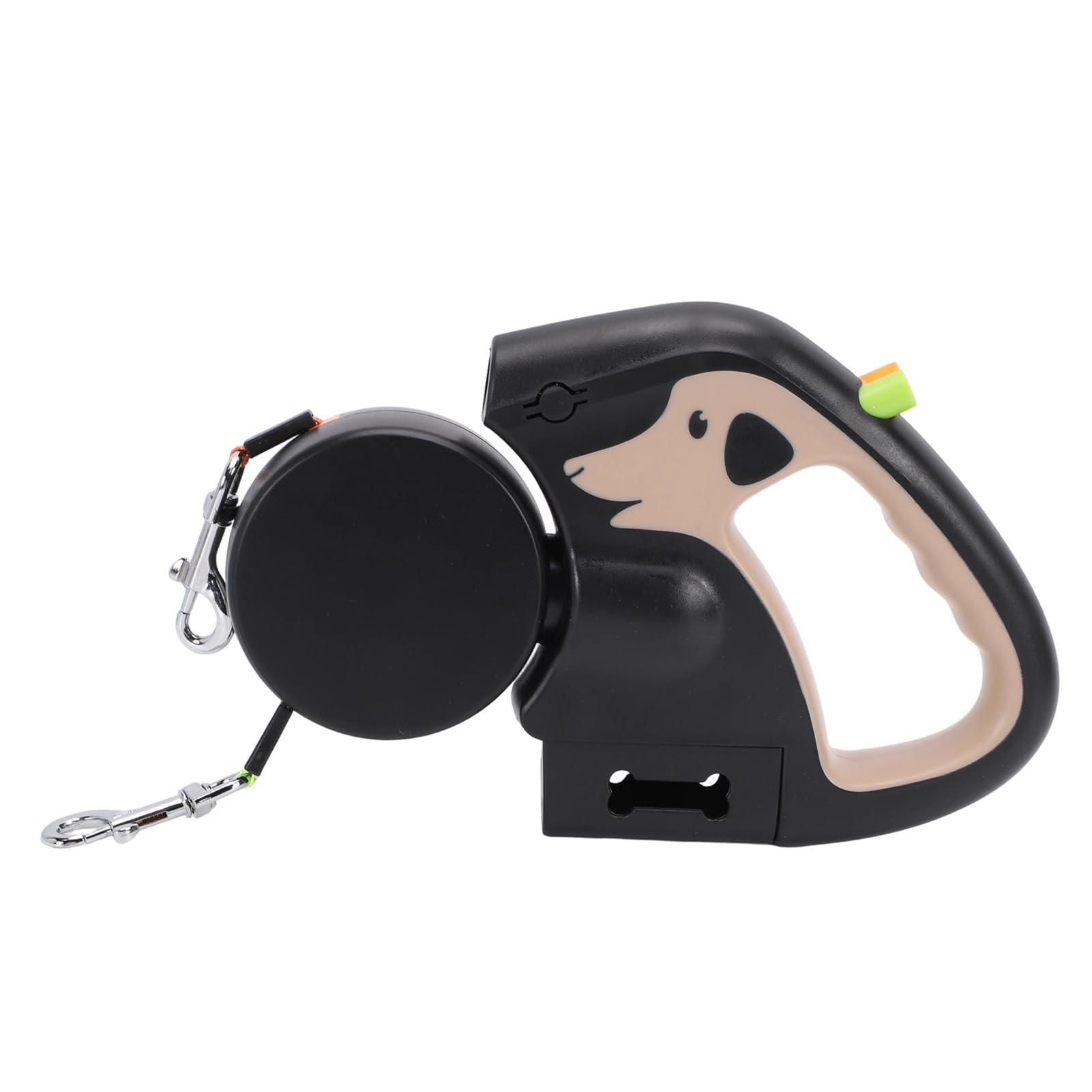 Generic Doppio Guinzaglio Retrattile per Cani Maniglia Ergonomica Guinzaglio Estensibile Antiscivolo per 2 Cani Che Camminano per di Piccola e Media Taglia