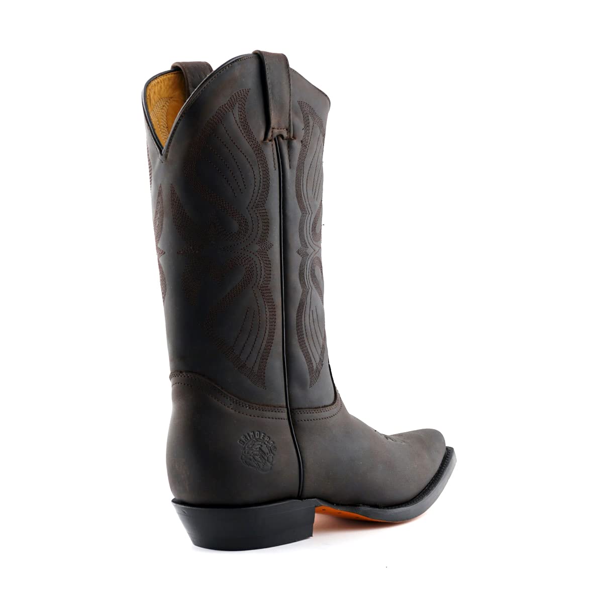 Grinders Louisiana Herren Cowboystiefel, Dunkelbraun