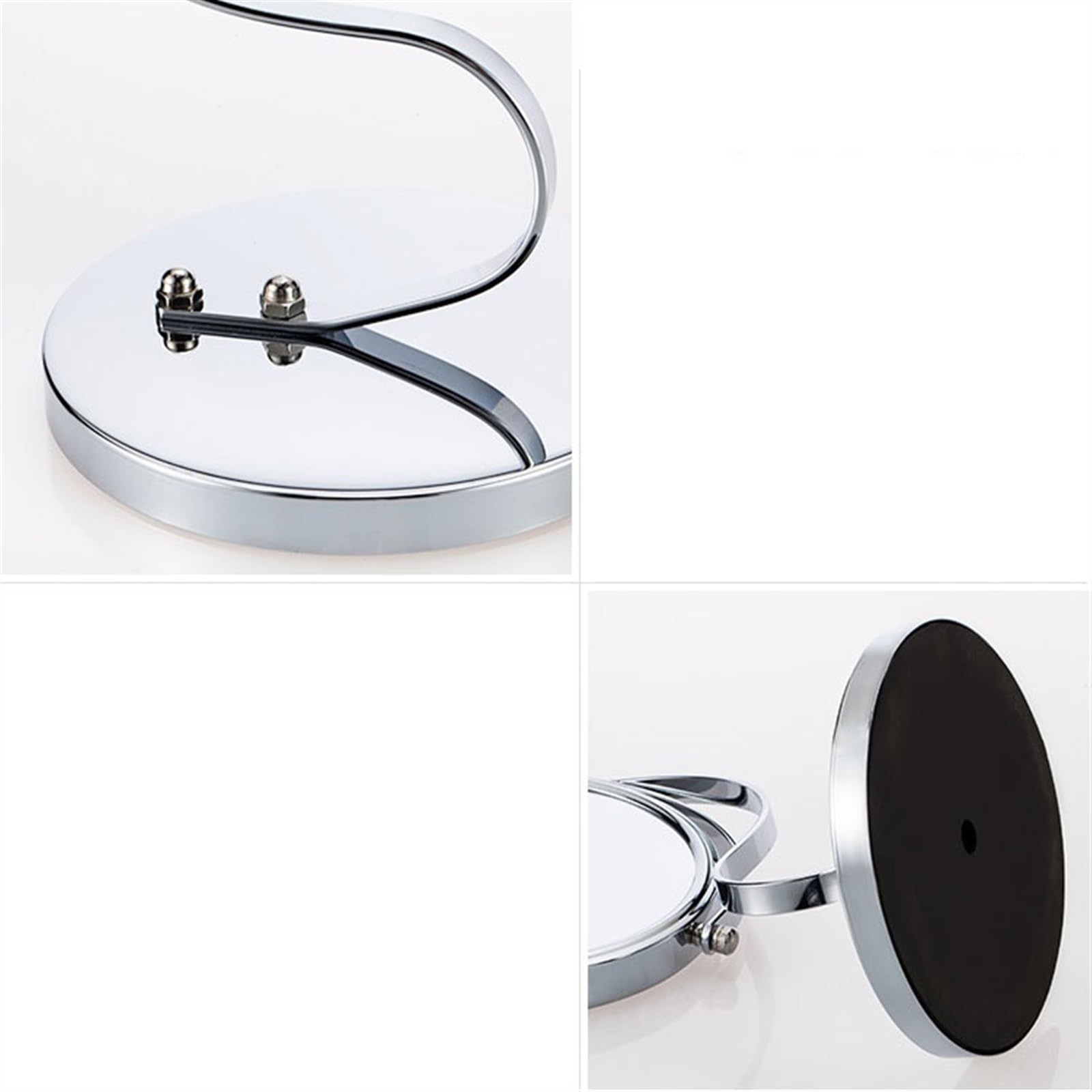 Specchio da Trucco Comò Grande specchio for il trucco Specchio rotondo bifacciale alla moda Specchio girevole da tavolo creativo Specchio Cosmetico (Size : Plane Mirror+Magnifying Mirror)