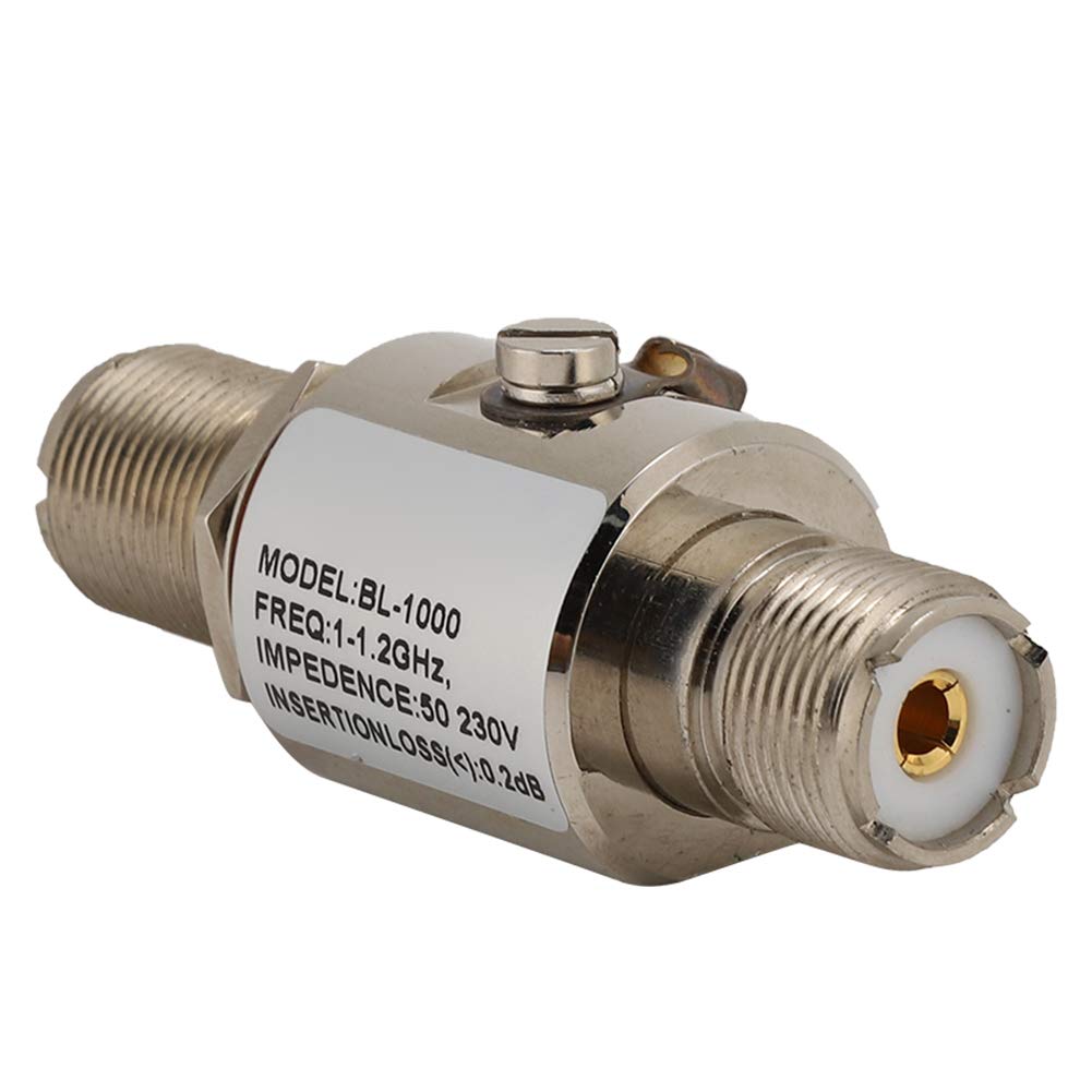 KIMISS Protecteur Coaxial, BL 1000 1 Parafoudre 1,2 GHz 200 W avec PL259 Femelle UHF 50 Ohm Accessoires électroniques Fournitures Multiprises Protecteurs Protecteurs Interface SO239 M