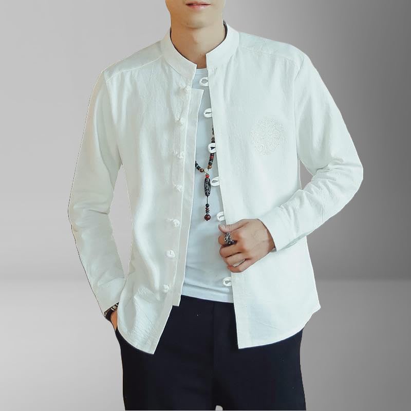 Camisa de manga larga holgada ideal para tardes de verano y terrazas 5