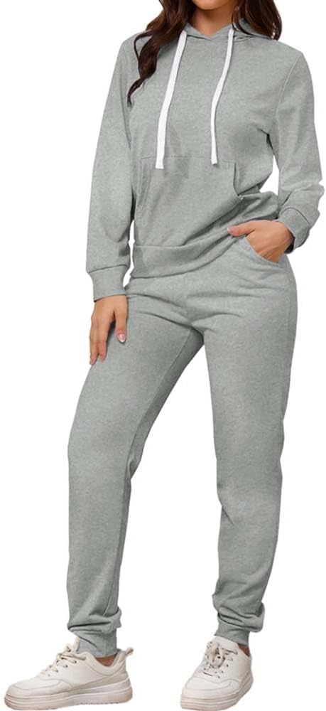 PINSV Sweatsuits Women 2 Piece Outfits Casual Jogging Suits Long Sleeve Hoodie Sweatpants Tracksuits Sets - Image 6