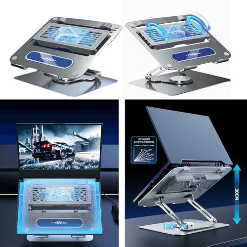Base notebook con enfriador y soporte levitante miniatura 2