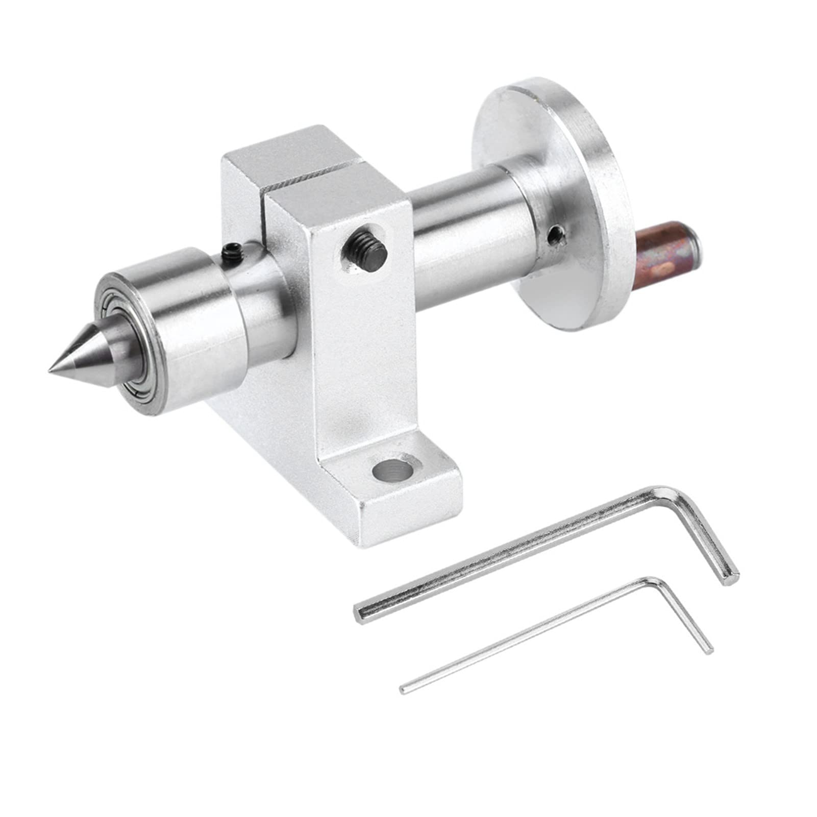 Reitstock Für Drechselbank, Zentrierspitze Rollkörner, Mini Drehmaschine, Doppeltes Drehzentrum Doppellager Live Center Revolving Center DIY Teile Drehmaschine Teile Zubehör