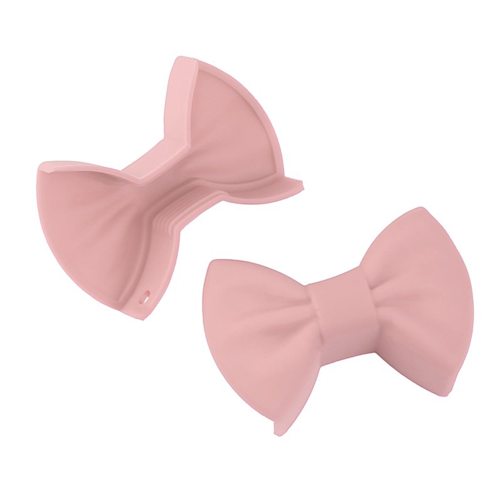 QIANQJL 2 piezas de silicona protector de dedos con clip de aislamiento térmico de silicona con clip de lazo para horno para cocinar y hornear de forma segura, color rosa