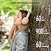TOZO HT2 Hybrid Active Noise Cancelling Headphones, Wireless Over Ear Bluetooth Headset, 60H Playtime, Hi-Res Audio Custom EQ via App Deep Bass Comfort Fit Ear Cups, for Home Office Travel Khaki