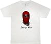 Kanye West Red Ski Mask Hip hop bboy Rock, America, Trendy, Western-style Music T-shirt, Mens, Womens, T-shirt, Summer Clothes, Sports, Print, Short Sleeve, Plain, Loose, Fashion, Large Size, Underwear, Popular Clothing - whites