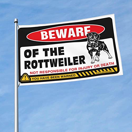 Drapeau Rottweiler et drapeaux de jardin drôles grand format pour déco d'automne