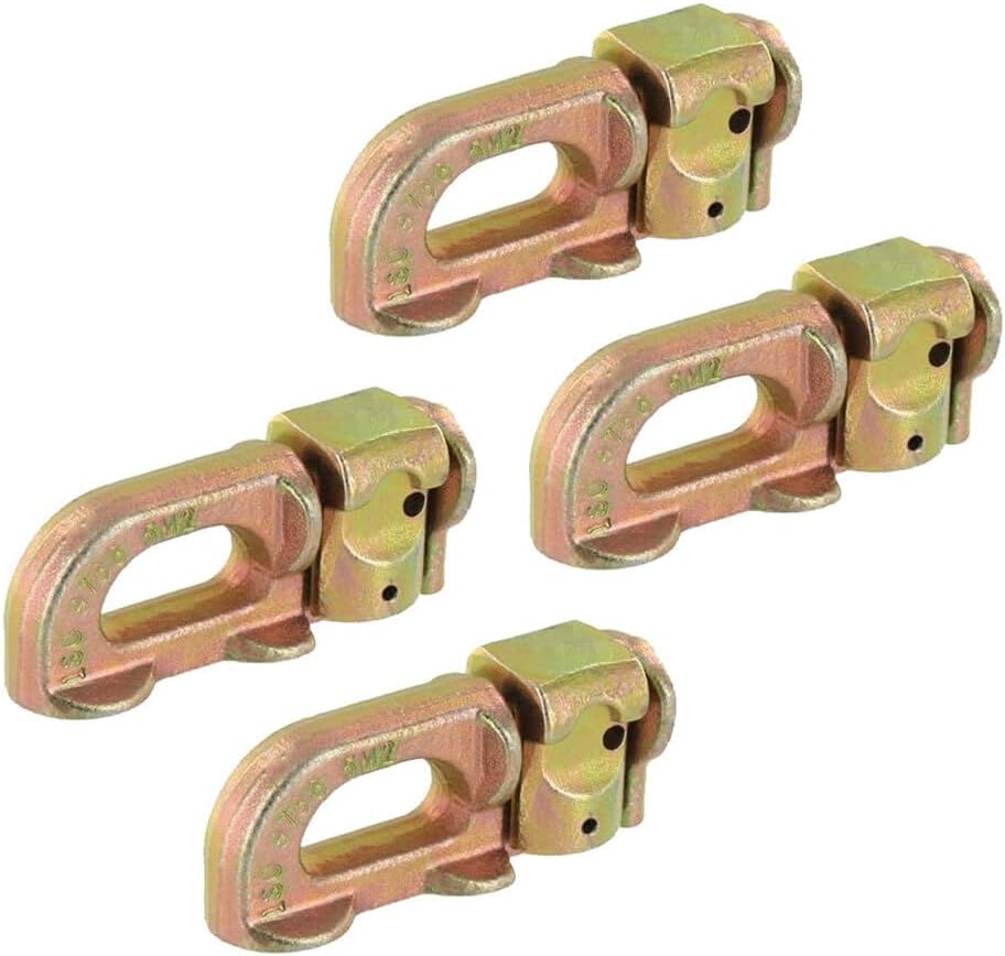 4PCS Tie-Down Anchor Points Cargo Control L Track Double Stud Fit For Truck Van Trailer L Track Rails Accessories Double