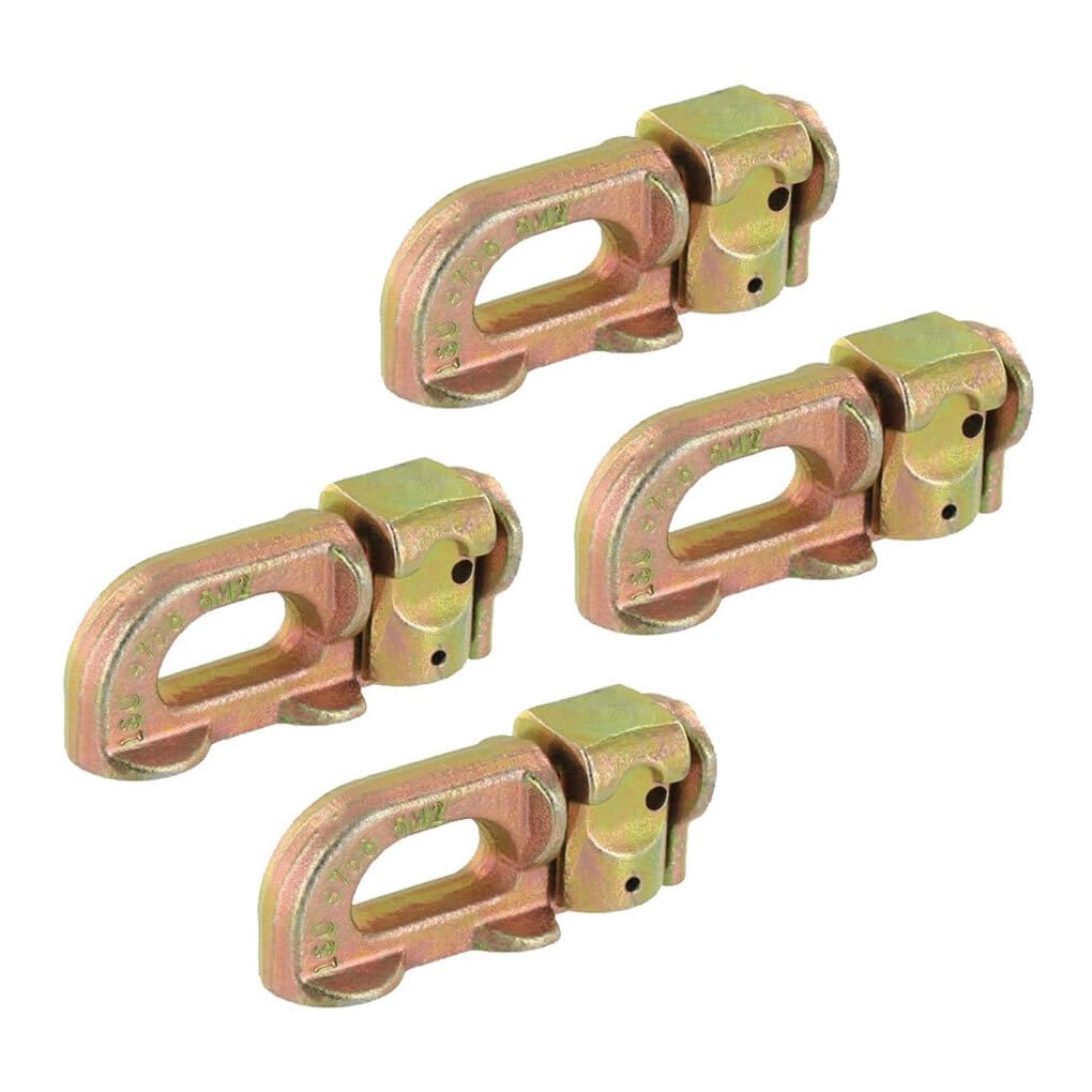 4Pcs Metal Cargo Control L Track Double Stud Fitting Cargo Control Camper Van Accessories Trailer Parts Truck