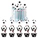 Muffins Deko, Cupcake Deko 36 Tortenränder und 36 Torteneinsätze, Cake Toppers Cupcake Fußball Cupcake Toppers Fußball Geburtstagstorte Dekoration für Kinder Geburtstag Party Deko