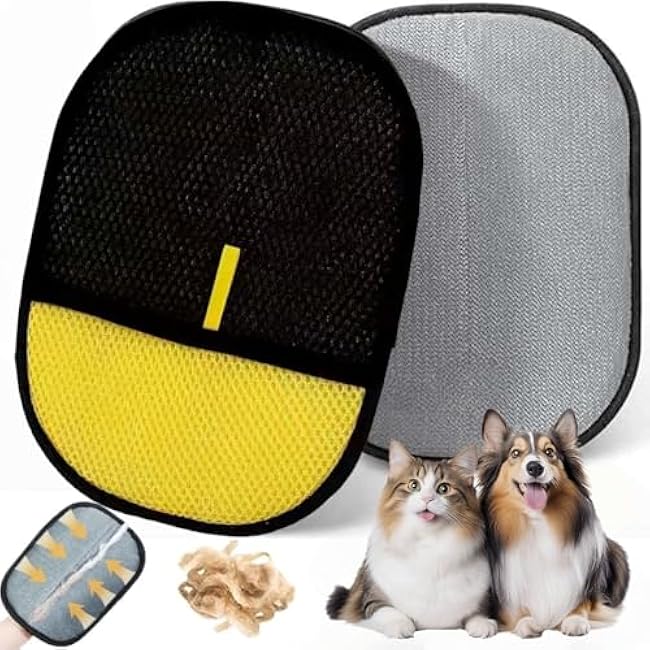 2025 Newly Cats & Dogs Electrostatic Pet Hair Remover Glove for Clothing, Couch, Carpet, Furniture,Car Seat Great Alternative to Pet Lint Roller 1pack-3xmiMCvU