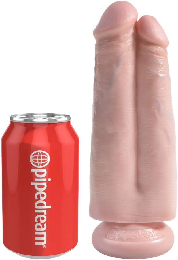 Pipedream Products King Cock 7" Two Cocks One Hole, Flesh, 14.1 Lb