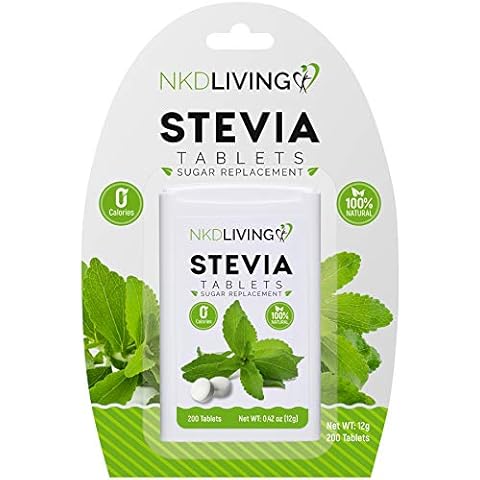 NKD Living Pure Stevia Sweetener Tablets - 200 Count Cover