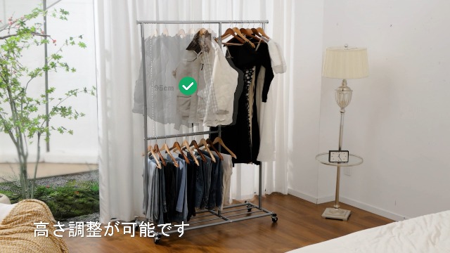 Amazon｜REIBII ハンガーラック 頑丈 洋服ラック パイプハンガー 大