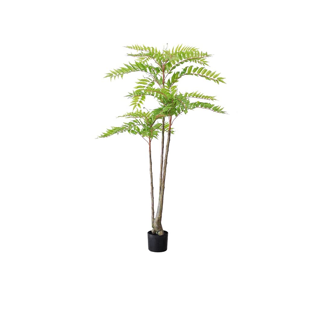 SWENEEN Artificial Tree 5Ft Artificial Plant Toon Tree Fake Trees In Pot Faux Tree Greenery Plants Indoor Outdoor Decor Decorate,Green-150Cm,Green-150cm