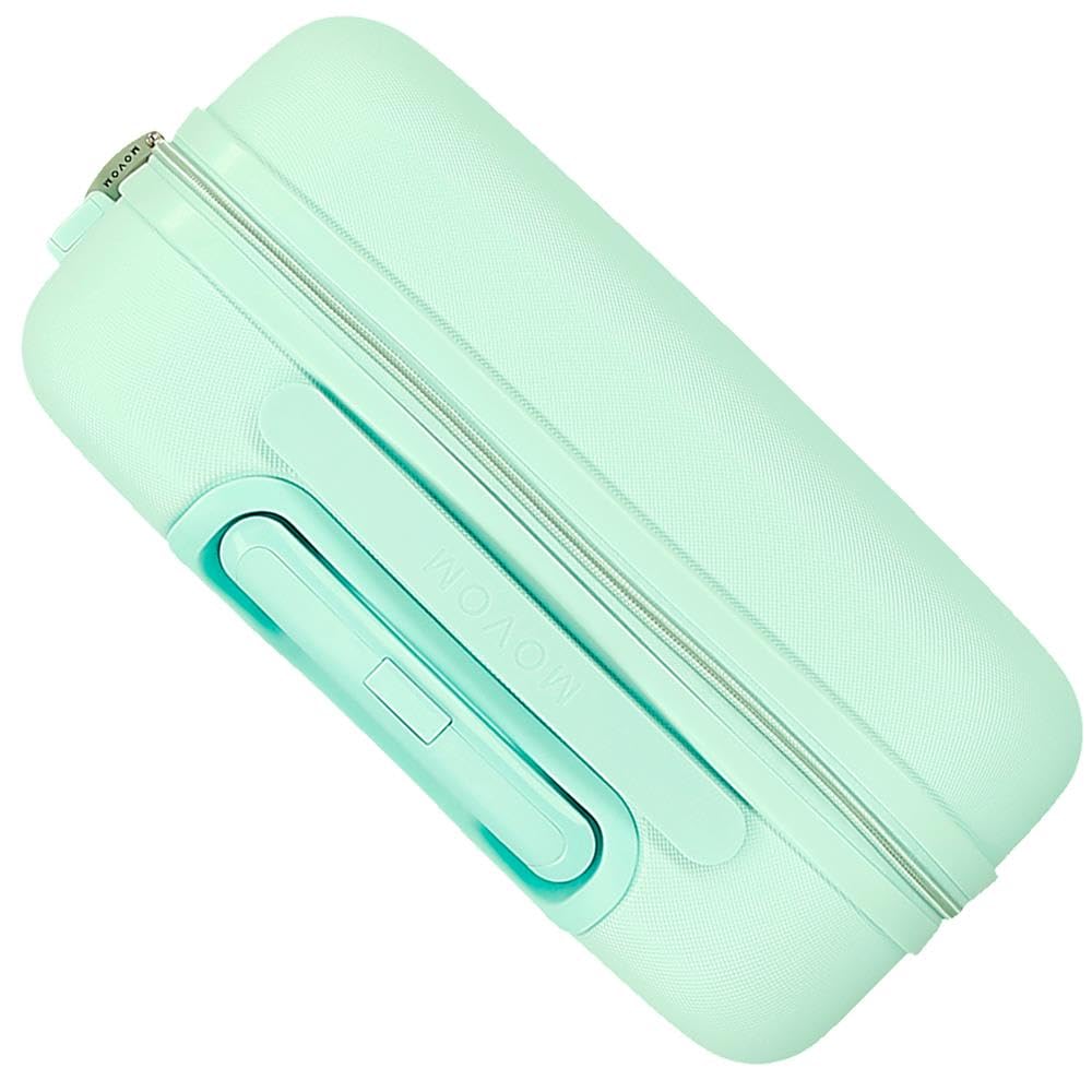 Movom Galaxy valigia rigida realizzata in ABS, chiusura a combinazione laterale, 4 ruote doppie, bagaglio a mano, interno pratico con un compartimento.