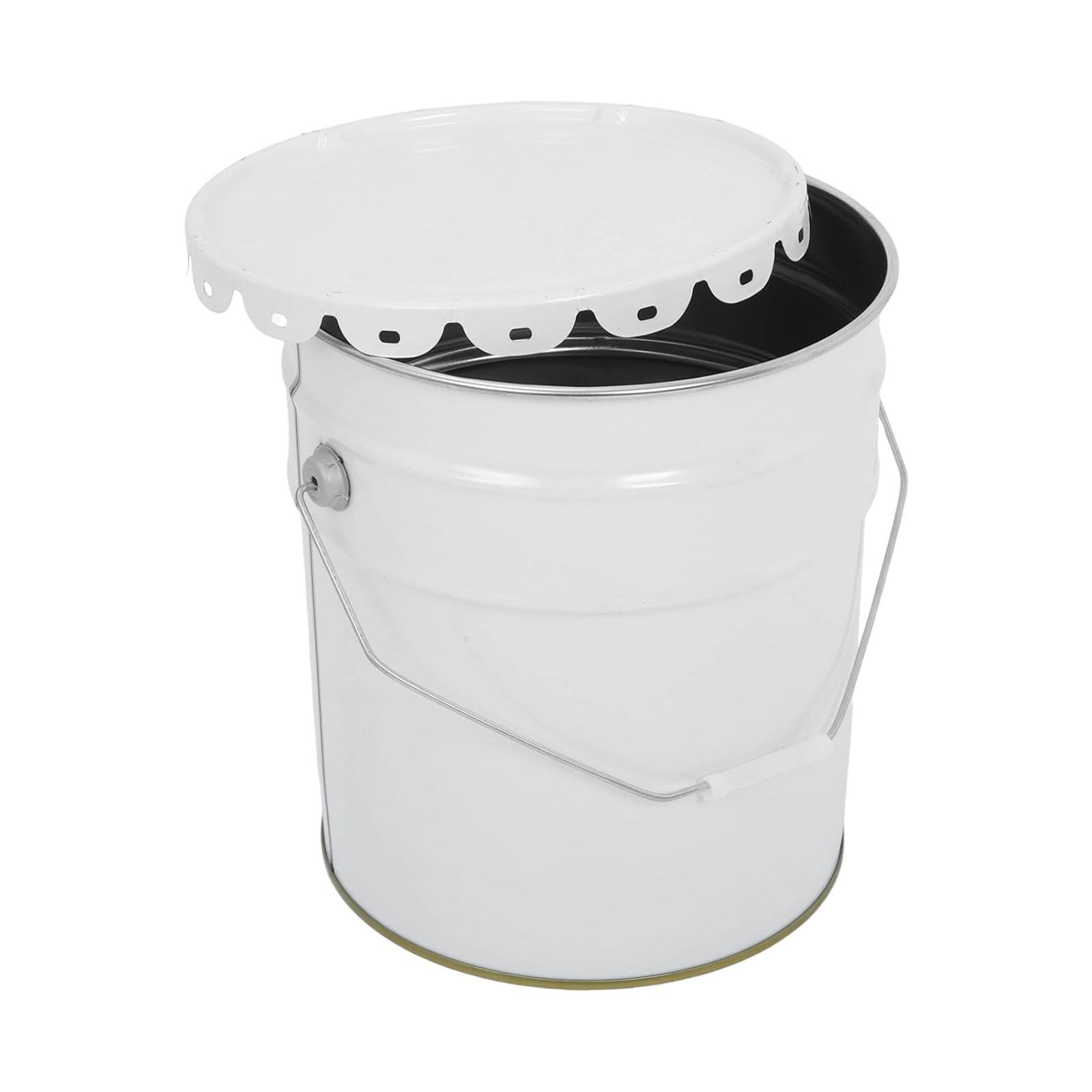FashionCha Bote de Pintura Vacío con Tapa Sellada Y Práctica Asa Recipiente Metálico para Solventes Y Pinturas Cubo Organizador para Barnices Y Adhesivos Depósit, a Prueba de Fugas, 20l