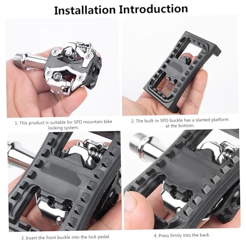 1 Pair Bike Pedals Non Slip Nylon Flat Pedals with Reflectors for M540, M520 M8/9000 Models4