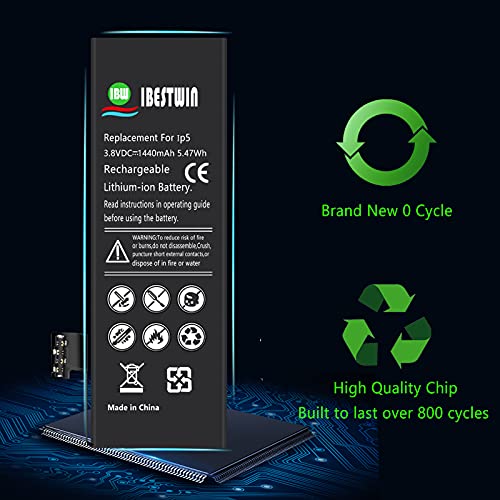 Ibestwin IB-IP-5 3.8V 1440Mah Replacement Battery thumb #1