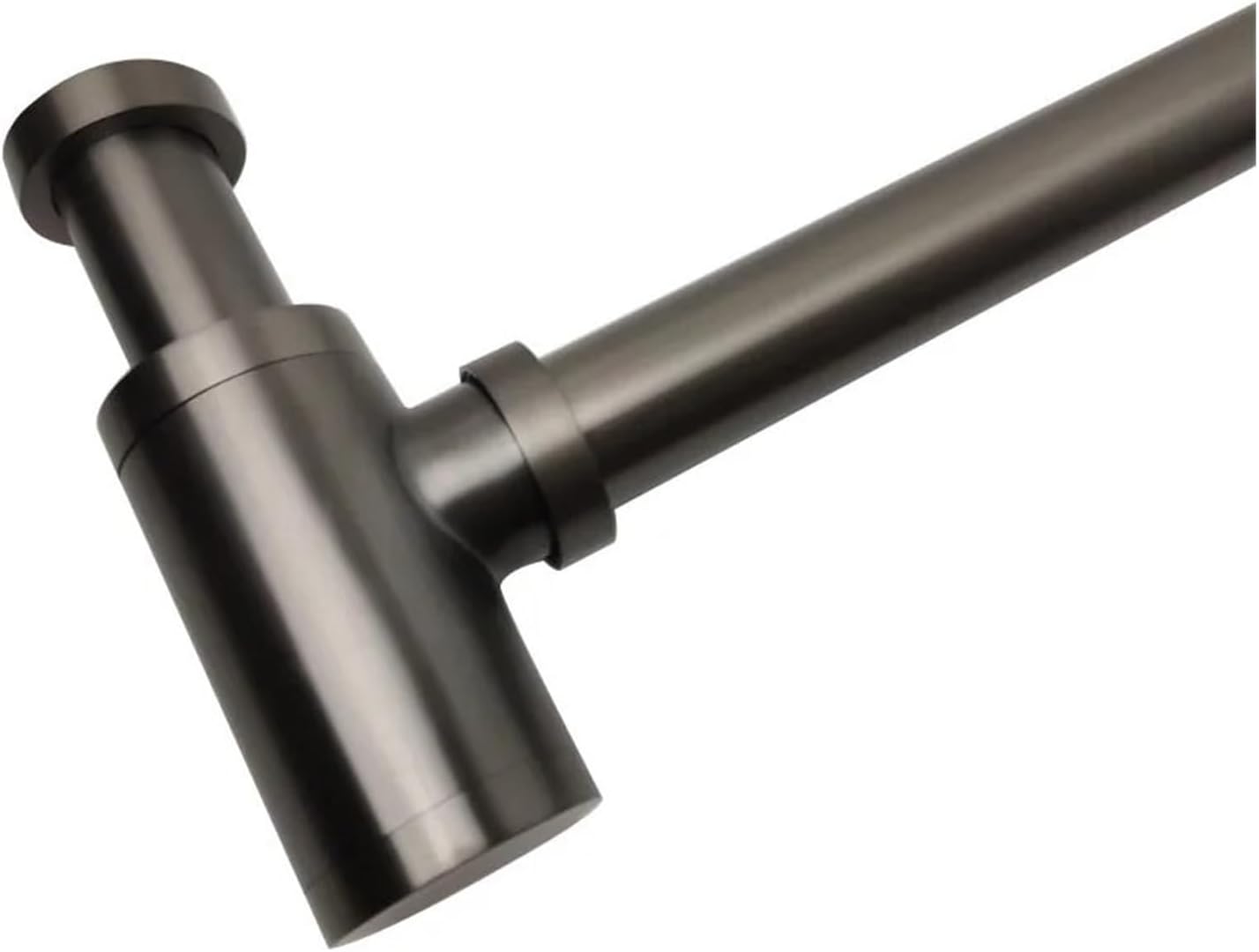 Brass Body Basin Wast Drain Wall Connection Plumbing P-traps Wash Pipe Bathroom Sink Trap(Light gold)