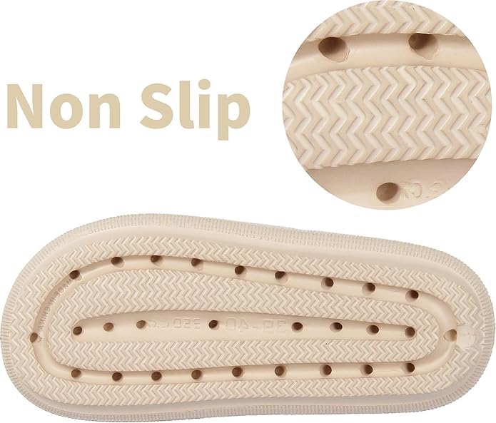 Image of Women Adjustable Open Toe Slide Sandals Classic Ultra Soft EVA Footbed Summer Designed to Fit Flat Buckle Sliders for Women & Girls