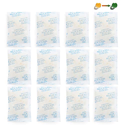 Buy 12Packs 28Gram Safe Silica Gel Packet, Rechargeable Desiccant
