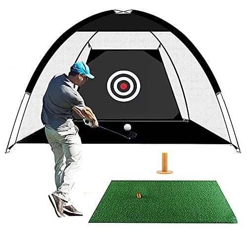 Golf Practice Net, Jaragar 10 X 7 Ft Golf Hitting Nets for Garden Driving with Turf & Golf Tee, Golf...