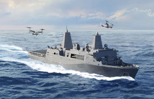 USS サンアントニオ LPD-17 MV-22付 1/700 サイバーホビー Amazon.co.jp: USS サンアントニオ LPD-17 MV-22付 1/700