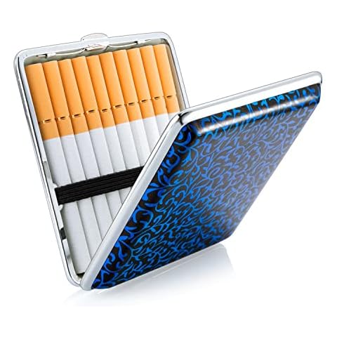 Oumezon PU Leather Cigarette Case with Elastic Bands Cover