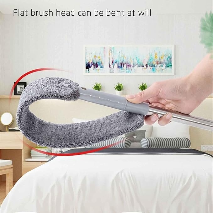 Retractable Gap Dust Cleaner, Duster with Extension Pole Cleaning Tools, Washable and Retractable Duster Brush for Cleaning Under Appliances Furniture Couch Fridge