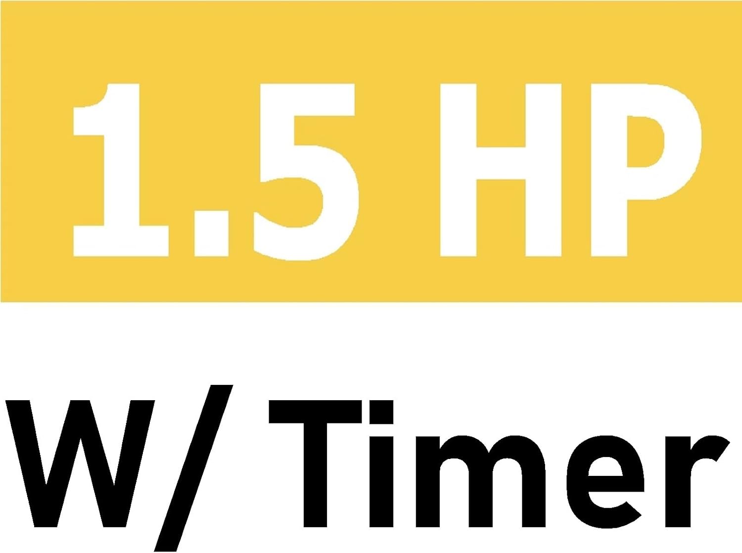 VIVOHOME 1.5HP 6360GPH Self-Priming Pool Pump with Timer, 115V for In/Above Ground Pools, 1.5 PVC Pipe & Hose Fittings w/Strainer Basket