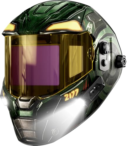 ANDELI Welding Helmet with 2 LED Light PRO