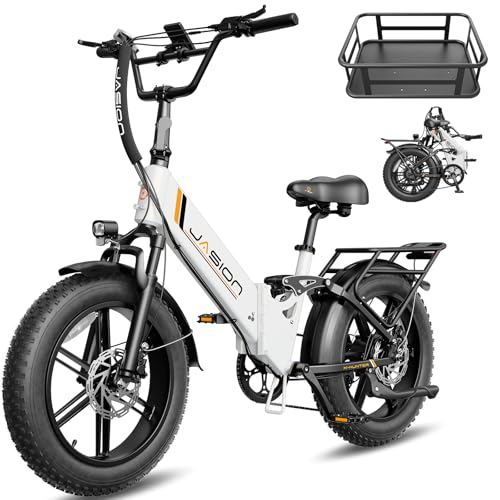 Image of Jasion X Hunter ST 20 inch Electric Bike for Adults,Peak 1400W Motor,30MPH Max Speed Foldable Ebike,71 Miles Range Folding E Bicycles,624WH Battery,Hydraulic Disc Brakes,UL 2849 Certified