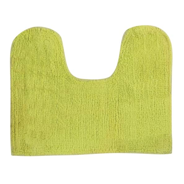 MSV Tapis de Bain Lavabo & WC Coton 45x35cm Vert Anis