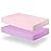 Biloban Pack and Play Sheets Fitted, 2 Pack Pack and Play Sheet Fits for Graco Pack n Play Mattress, Neutral Playard Sheets for Baby Boys and Girl, Pink & Violet