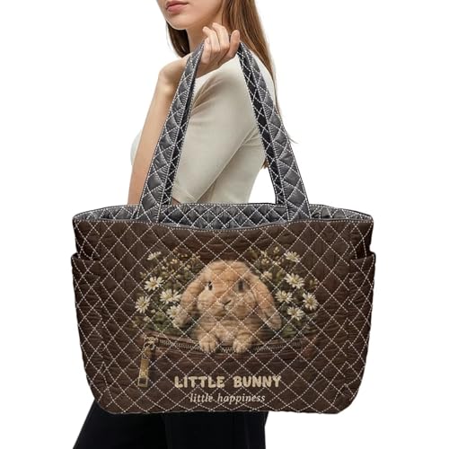 Bolso Tote Satchel para Mujer Lotusorchid con Bolsillos miniatura 2
