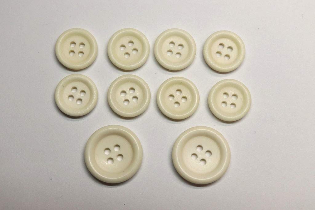 Amazon | 水牛スーツボタンセット(790ツヤケシcolor.w白) 20mm 2個