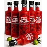 Natives Olivenöl Extra Picual aus Jaén 6x500ml Familienreserve Frühernte Kaltextraktion Mediterrane Küche Rote Glasflasche Gourmet Gesunde Ernährung Spanien