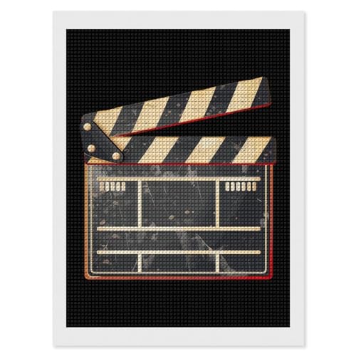 Cinema Clapper Board Diamond Painting Kits for Adults Full Square ...