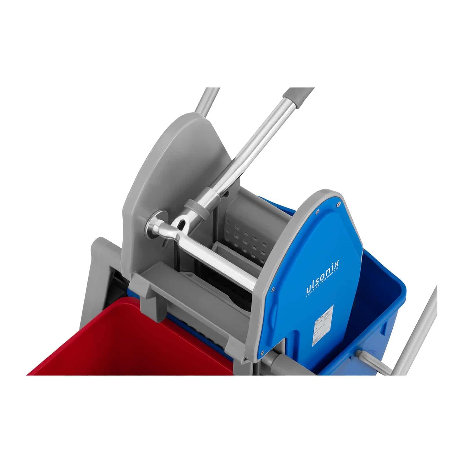 Carrello Pulizie Professionale Con Secchio Lavapavimenti Doppio E Strizzatore UNICLEAN 11 (40 litri, Plastica)